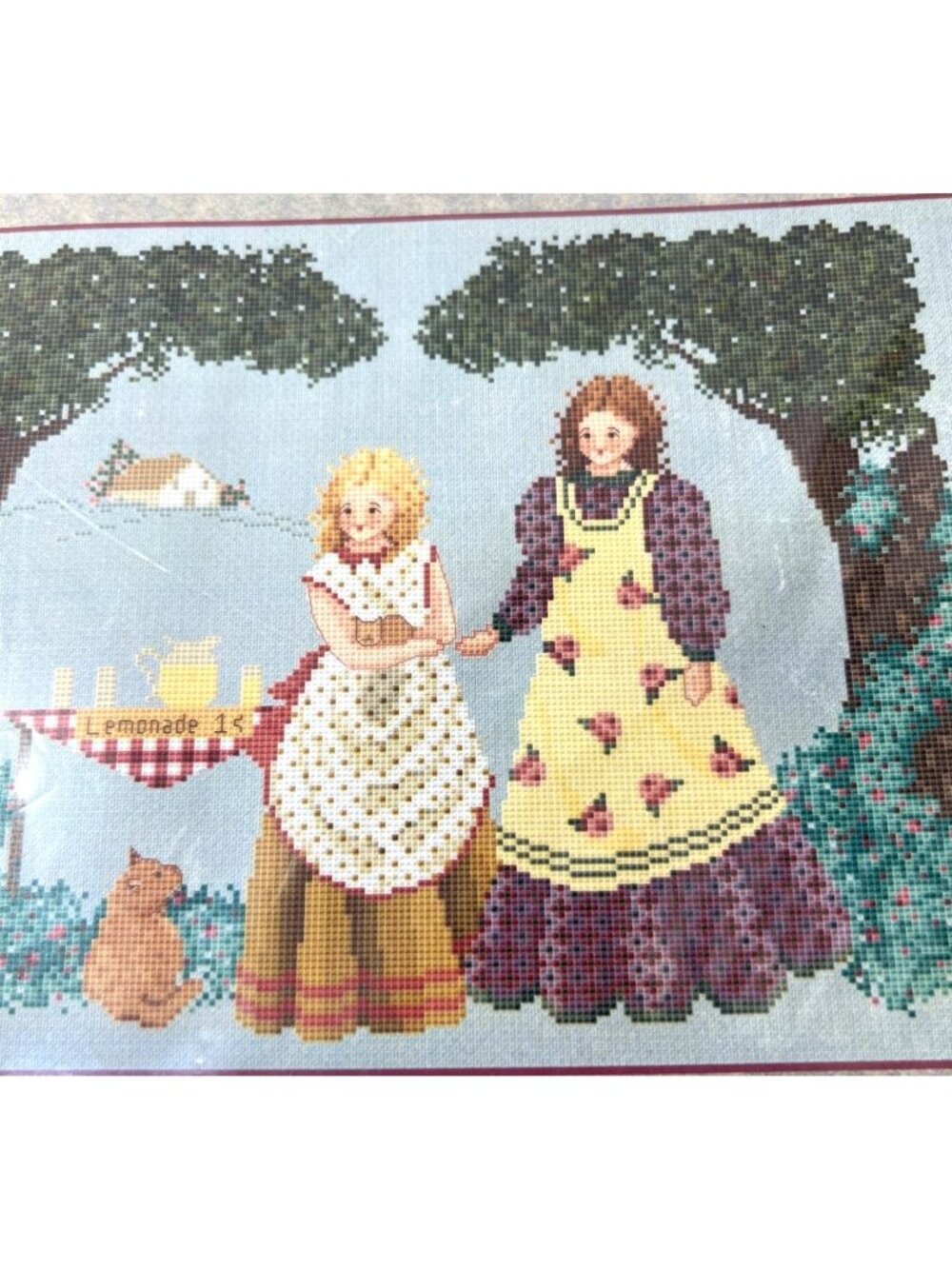 "Purrfect Day For Lemonade" Cross Stitch PatternWhispered By The Wind